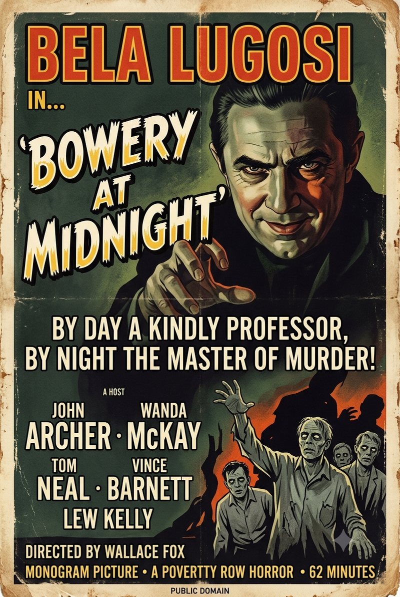 Bowery at Midnight (1942) poster