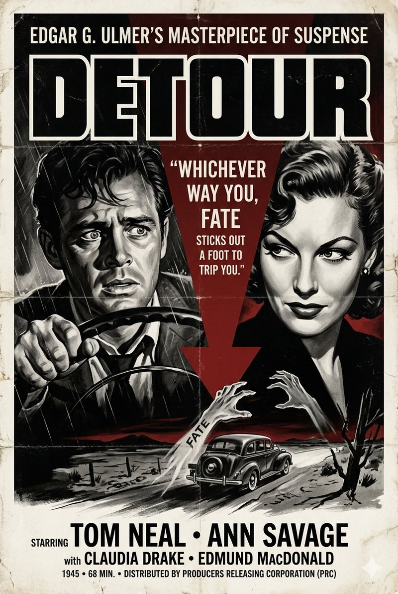 Detour (1945) poster