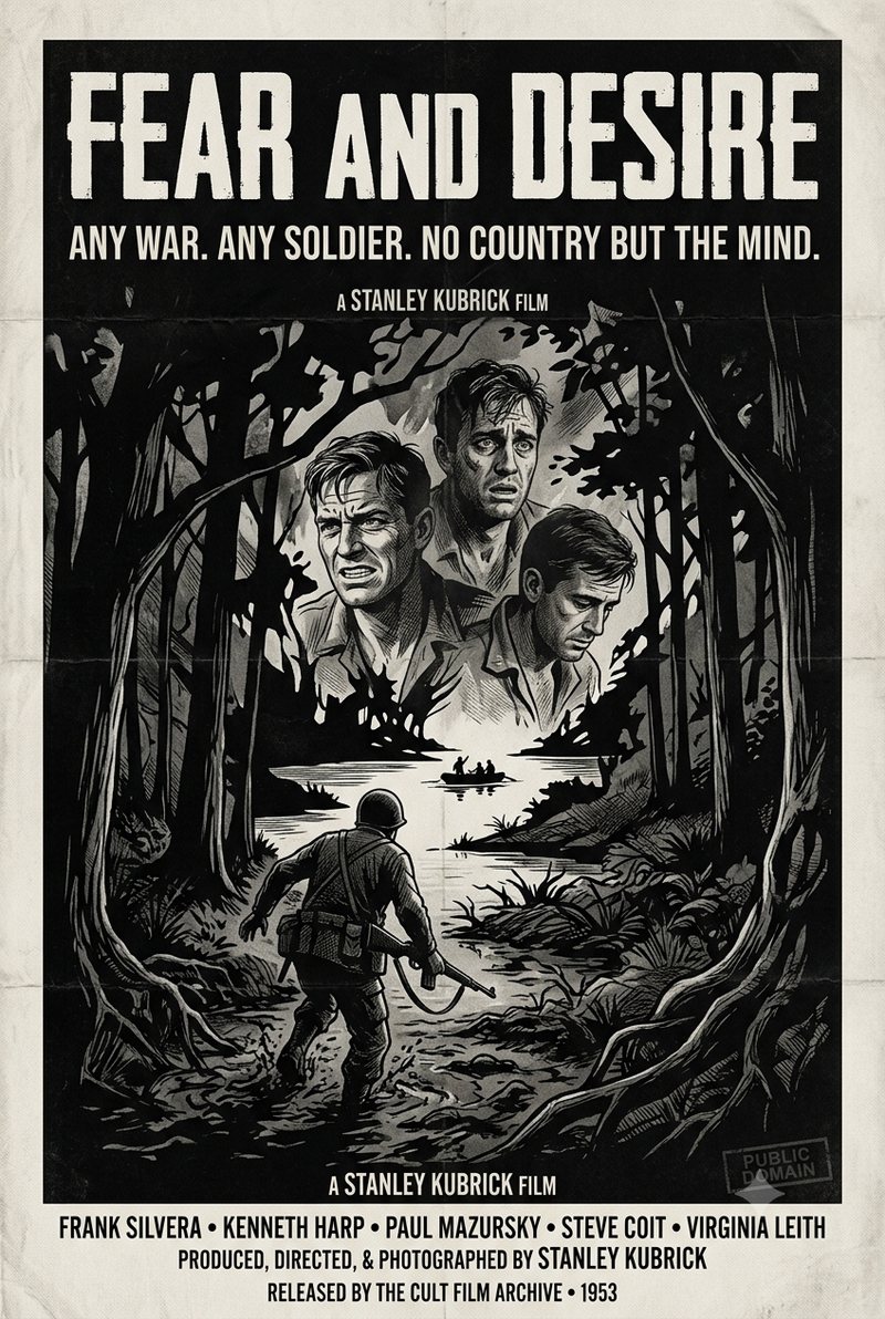 Fear and Desire (1953) poster