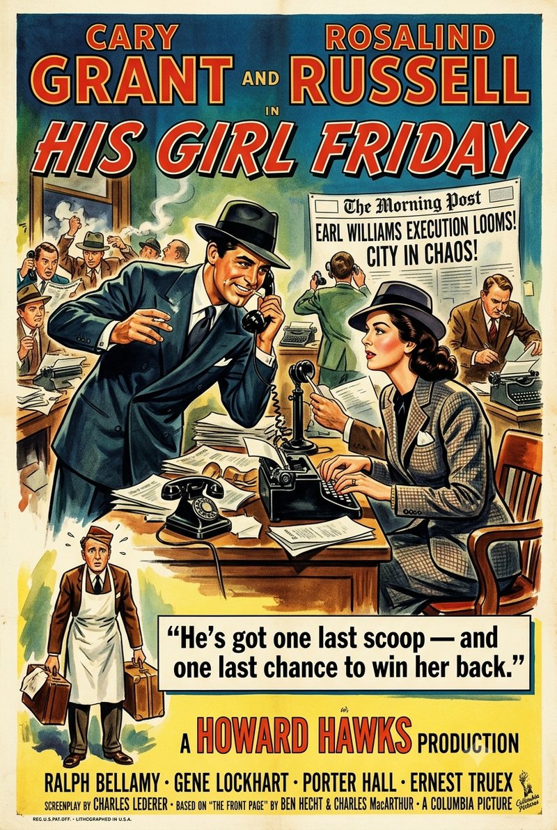 His Girl Friday (1940) poster