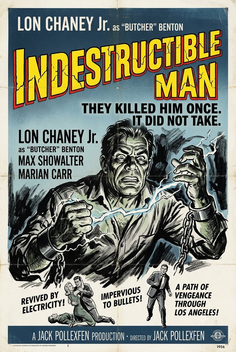 Indestructible Man (1956) poster