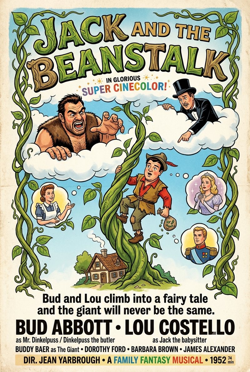 Jack and the Beanstalk (1952) poster