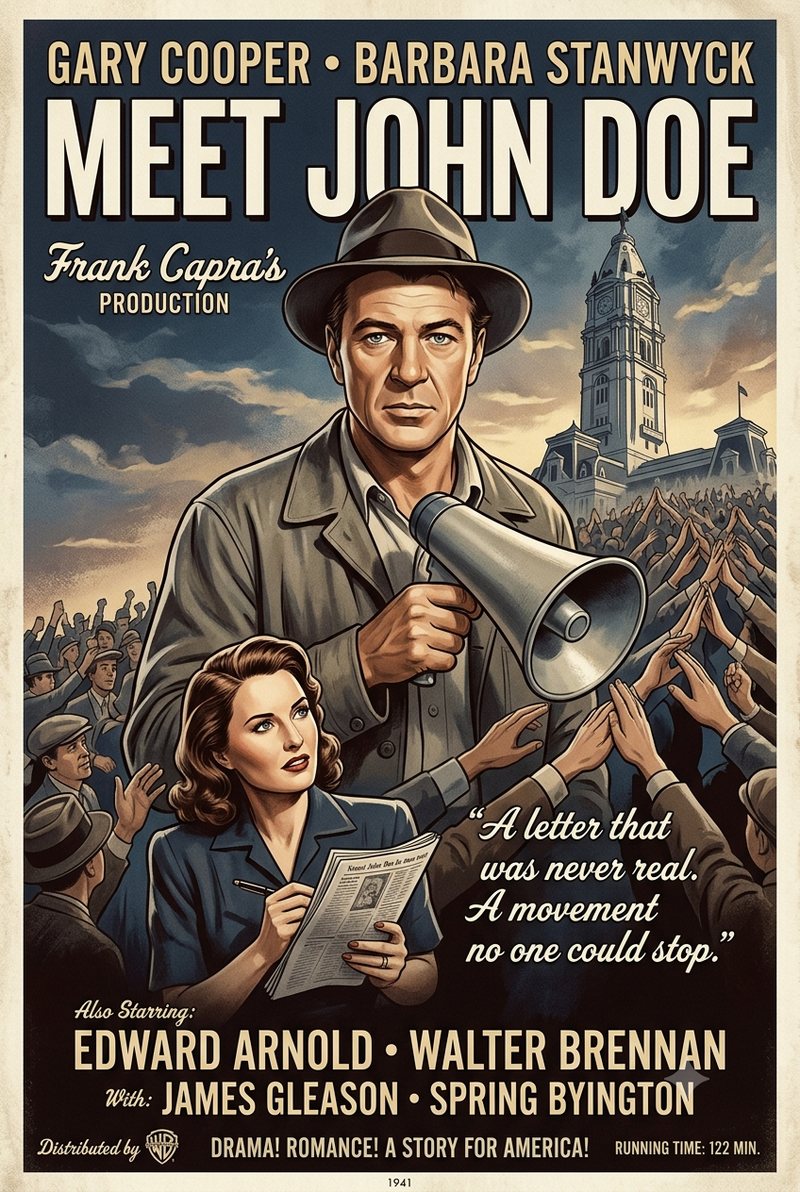 Meet John Doe (1941) poster