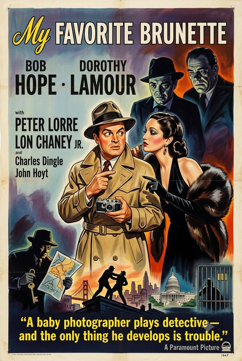 My Favorite Brunette (1947) poster