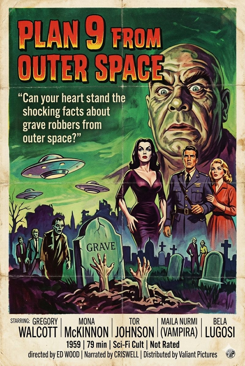 Plan 9 from Outer Space (1959) poster