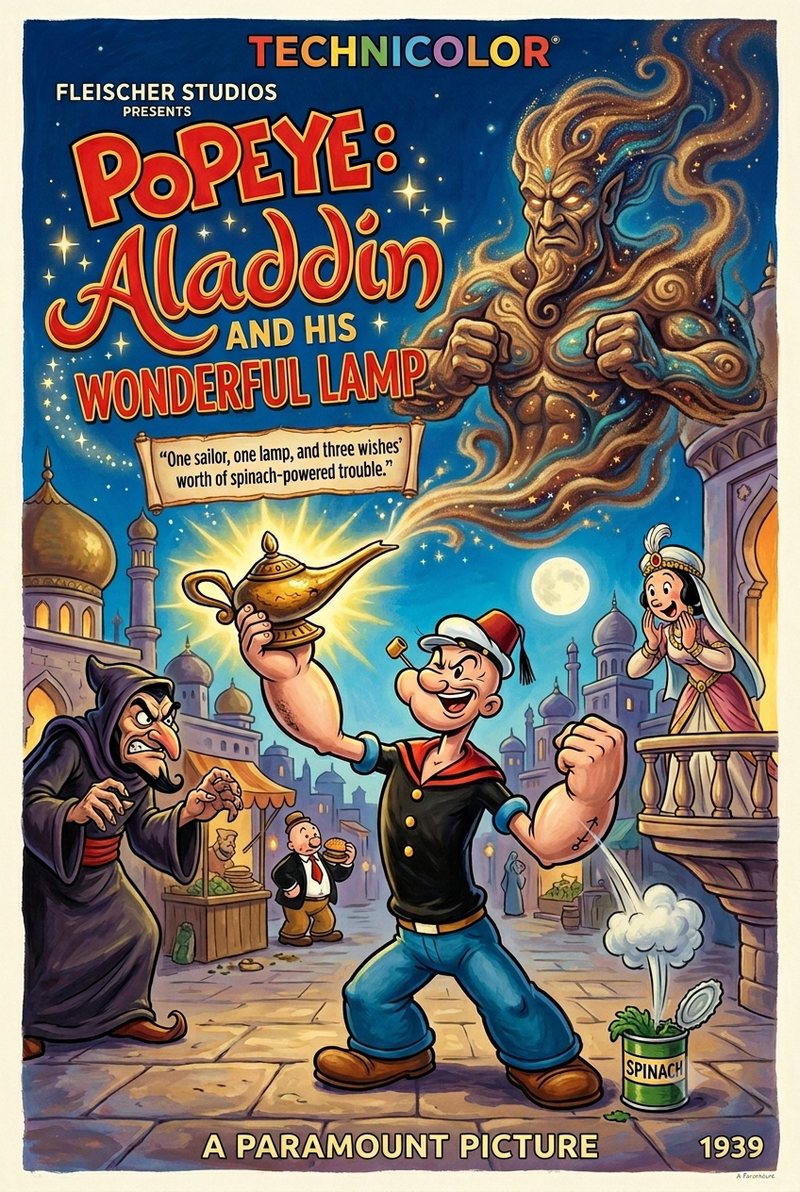 Popeye: Aladdin and His Wonderful Lamp (1939) poster