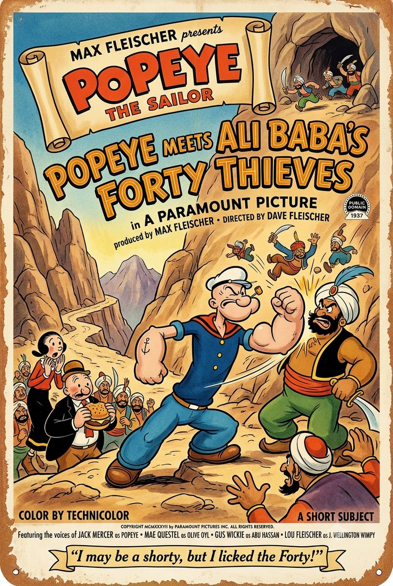 Popeye Meets Ali Baba's Forty Thieves (1937) poster