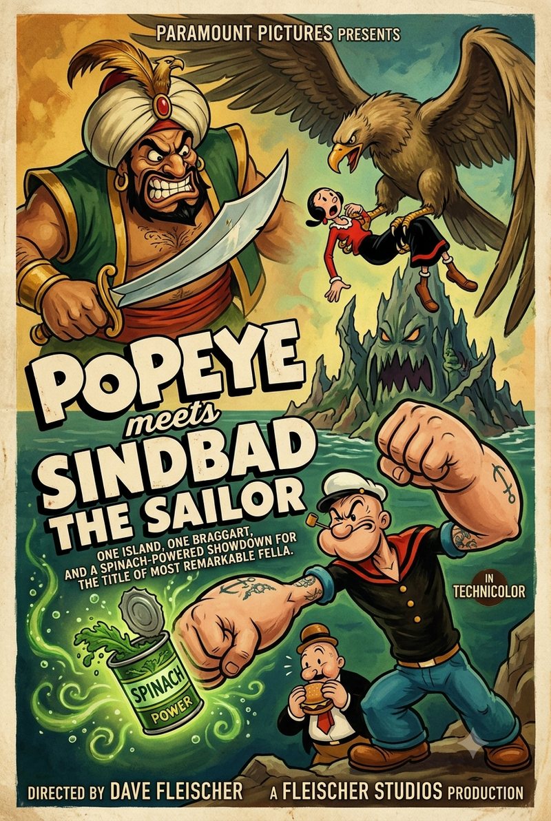 Popeye Meets Sindbad the Sailor (1936) poster