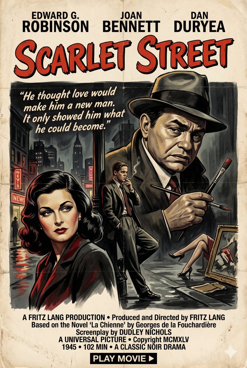 Scarlet Street (1945) poster