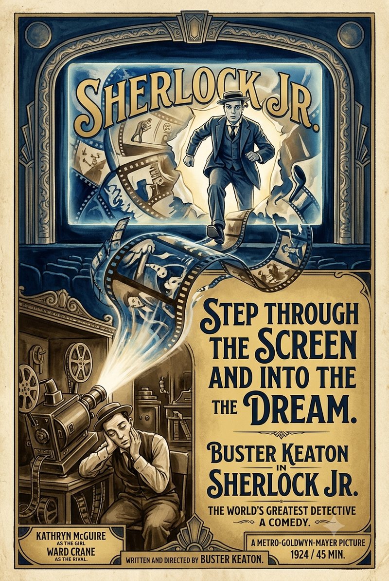 Sherlock Jr. (1924) poster