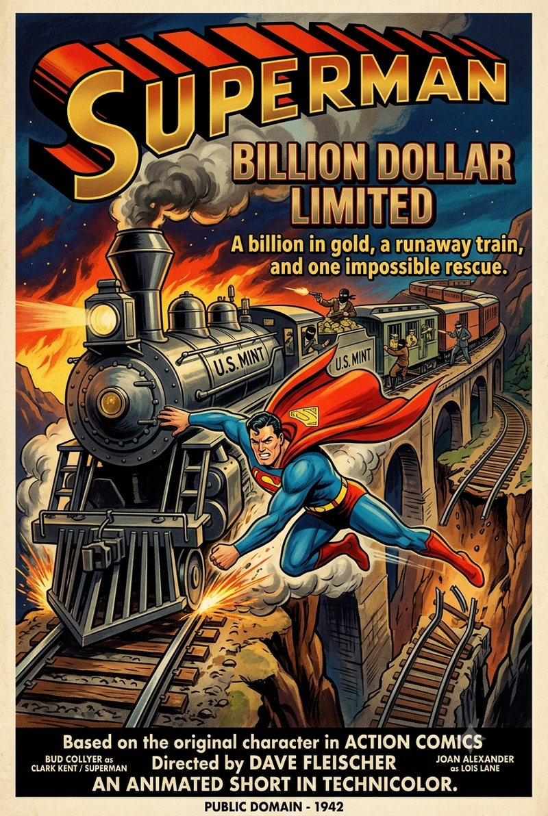 Superman: Billion Dollar Limited (1942) poster