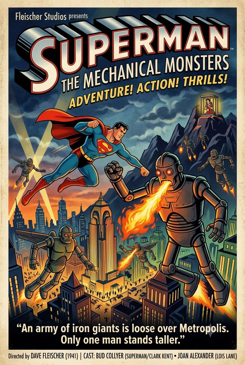 Superman: The Mechanical Monsters (1941) poster