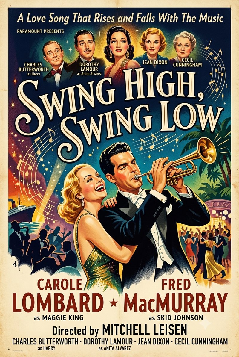 Swing High, Swing Low (1937) poster
