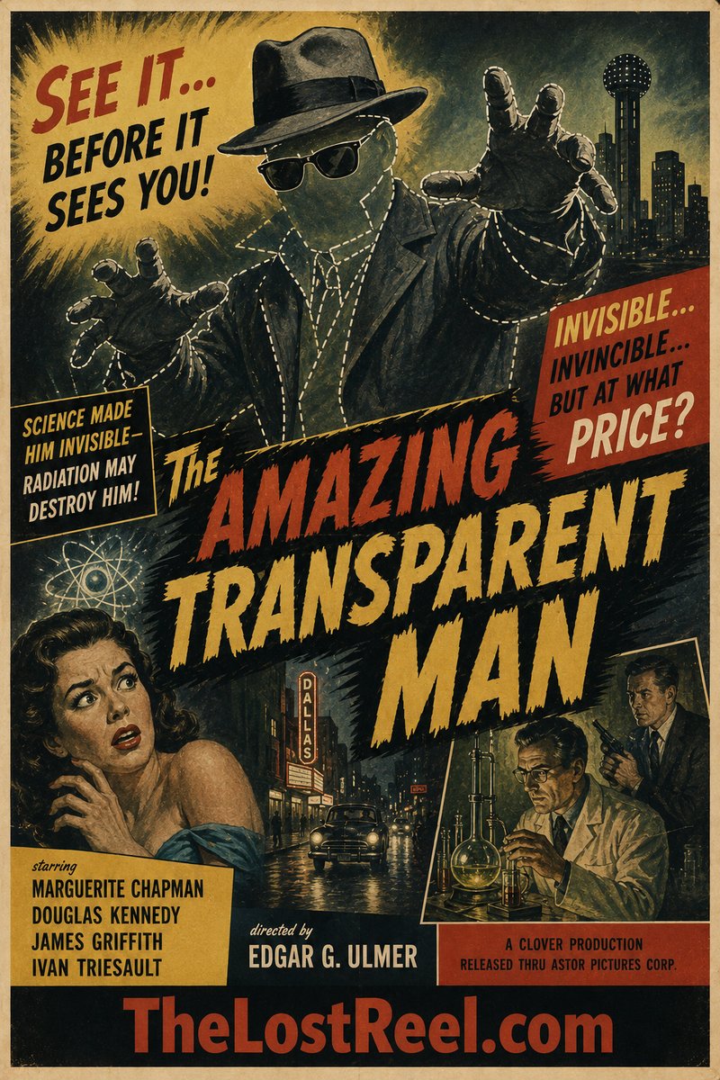 The Amazing Transparent Man (1960) poster