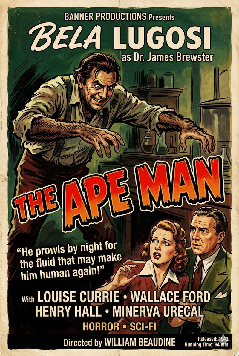 The Ape Man (1943) poster