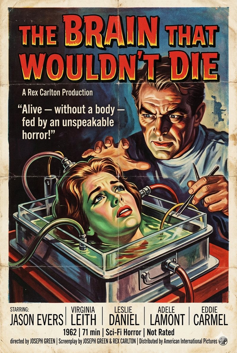 The Brain That Wouldn't Die (1962) poster