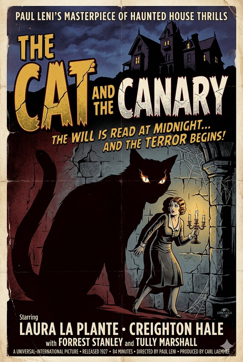 The Cat and the Canary (1927) poster