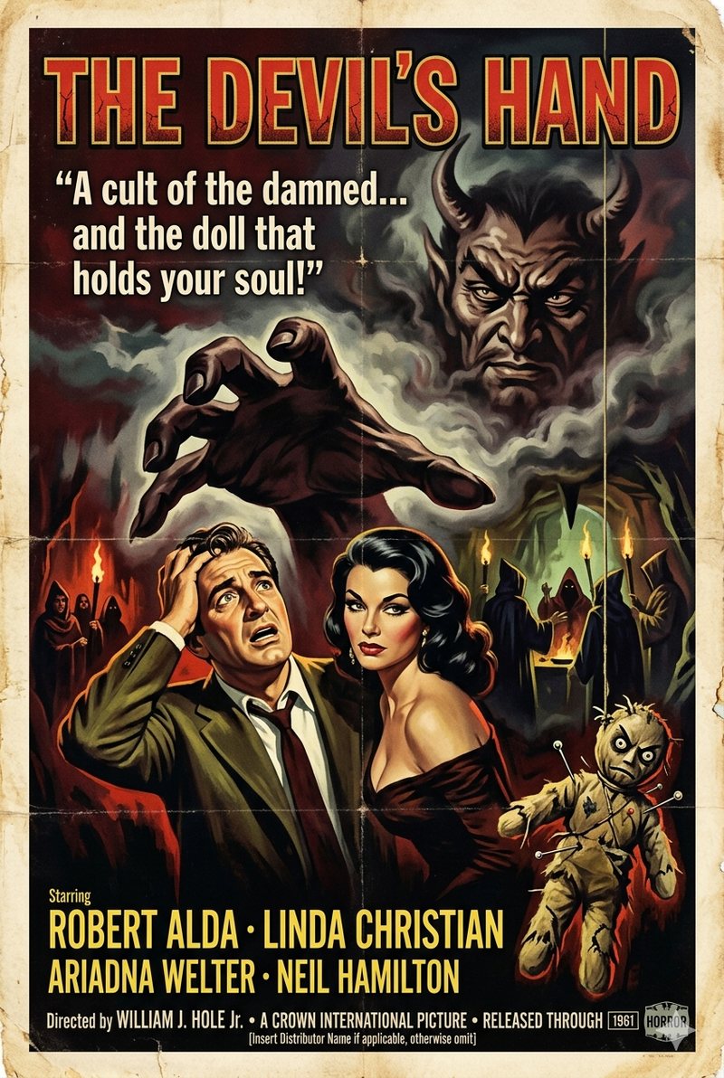 The Devil's Hand (1961) poster