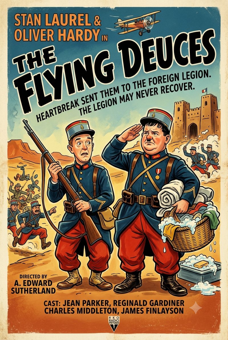 The Flying Deuces (1939) poster