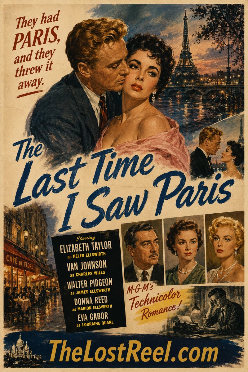 The Last Time I Saw Paris (1954) poster
