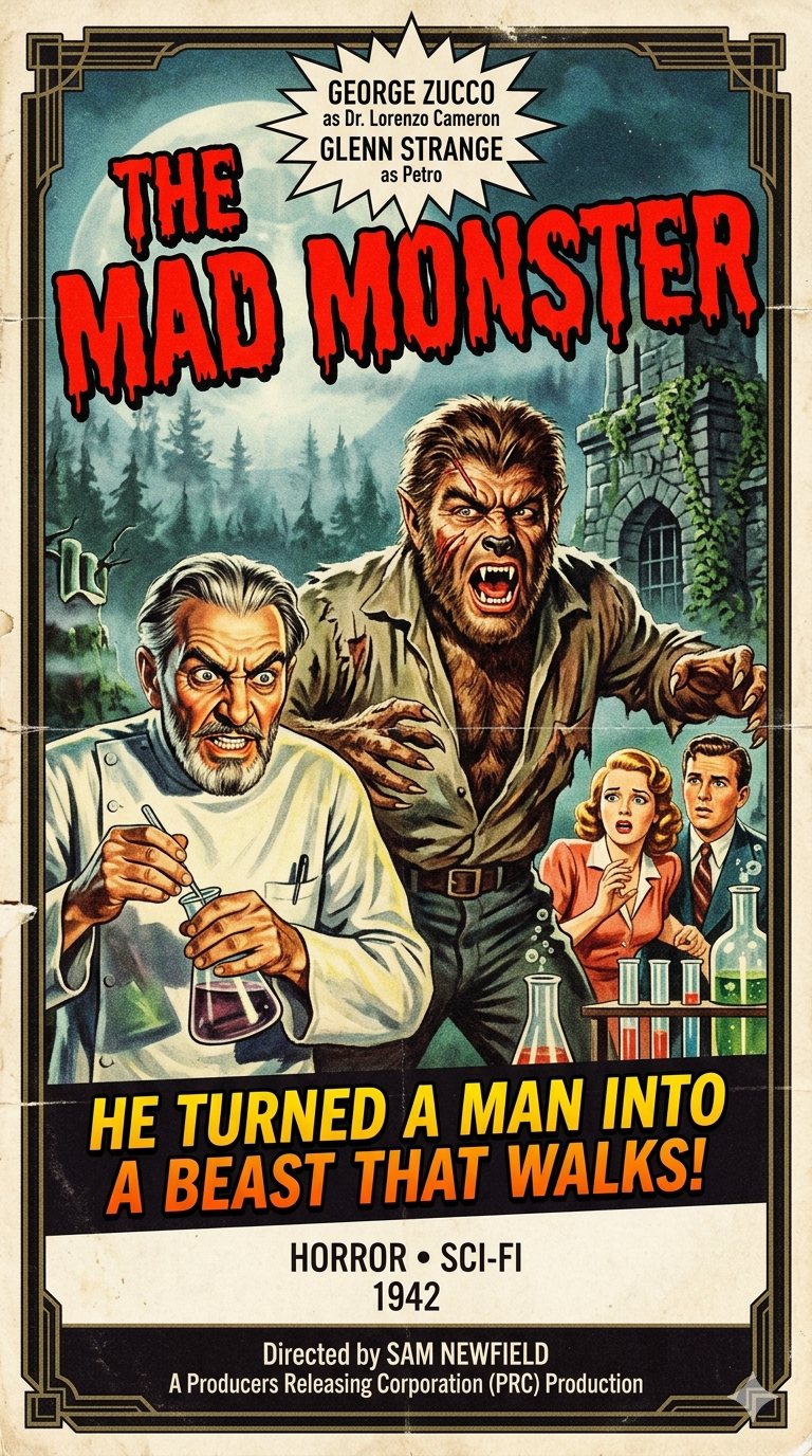 The Mad Monster (1942) poster