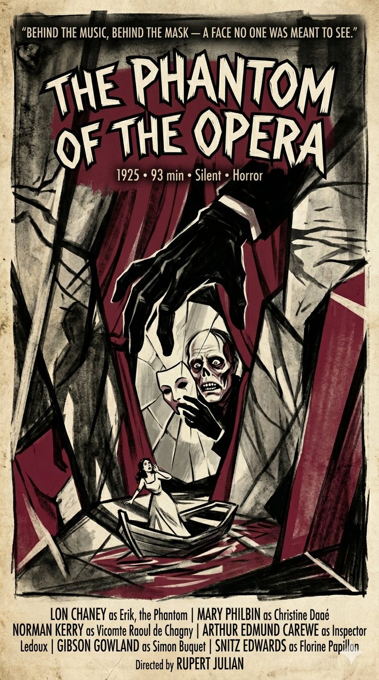 The Phantom of the Opera (1925) poster