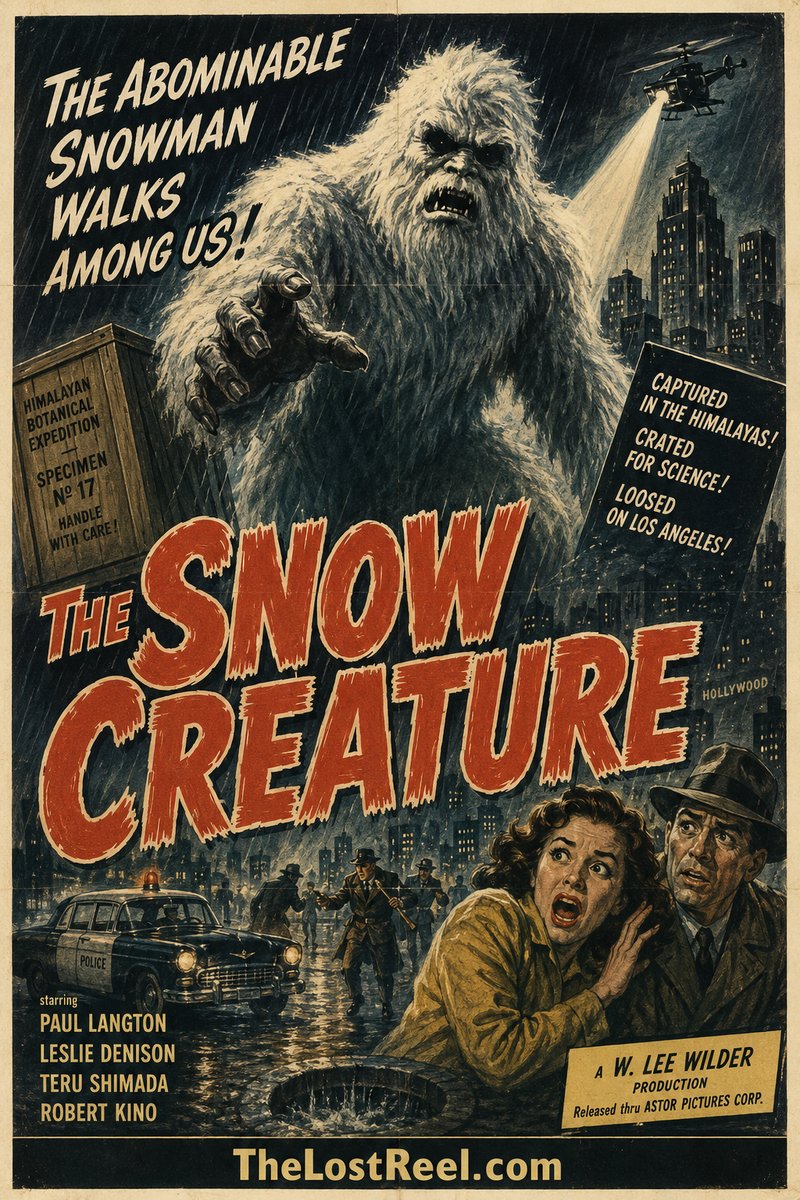 The Snow Creature (1954) poster