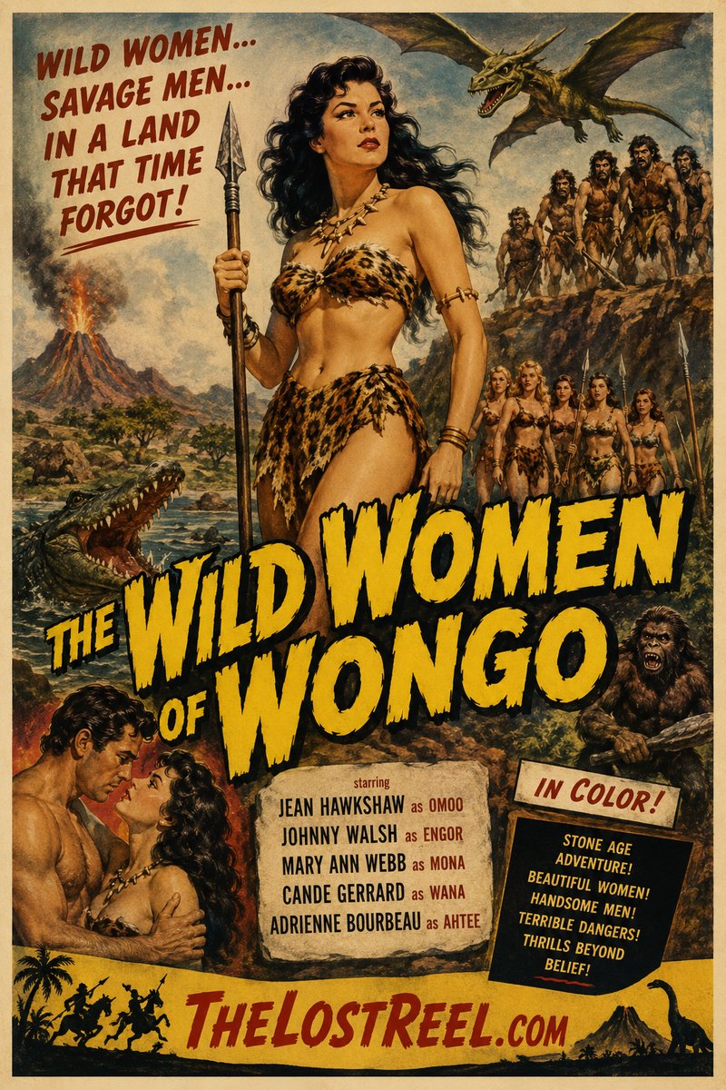 The Wild Women of Wongo (1958) poster