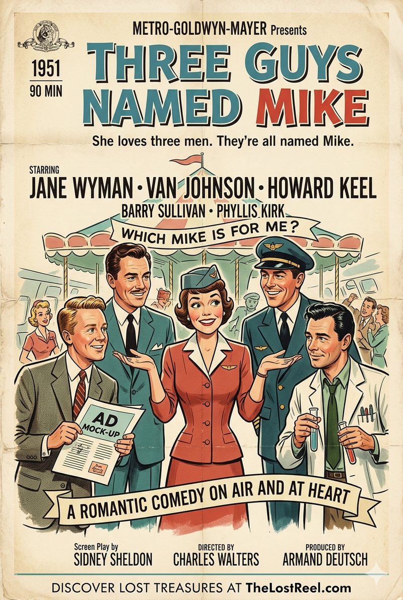 Three Guys Named Mike (1951) poster
